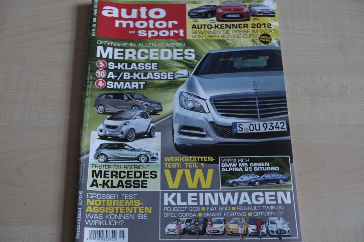 Deckblatt Auto Motor und Sport (15/2012)